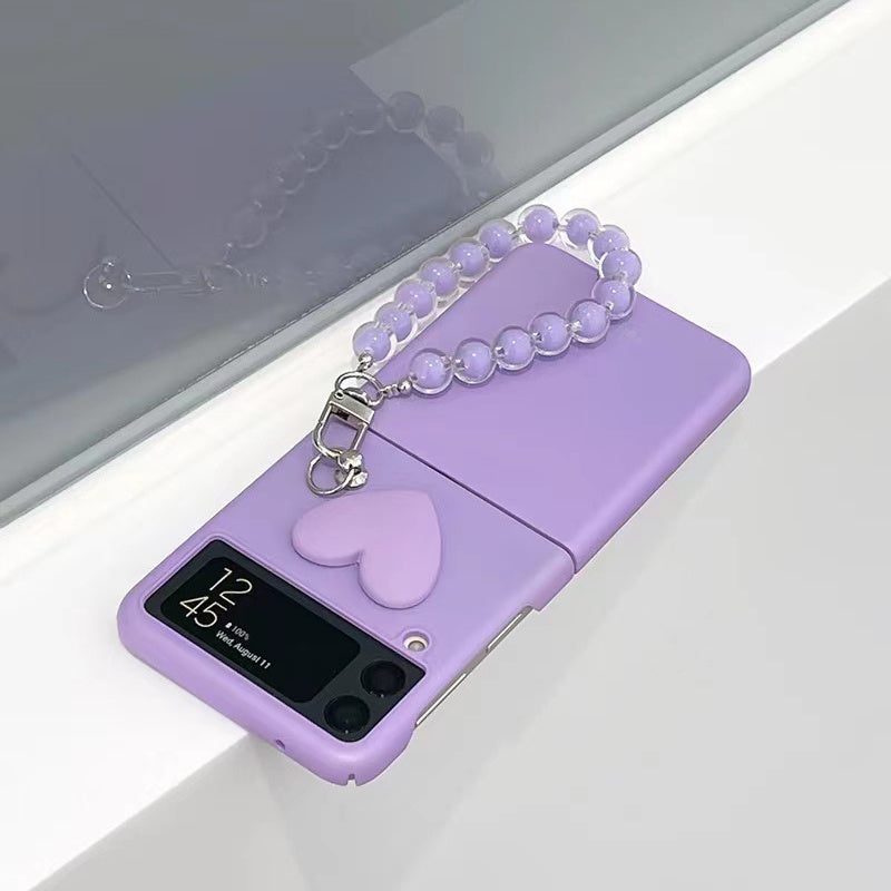 갤럭시 z Fold 러블리 하트 스트랩 케이스 - PHONE FIT